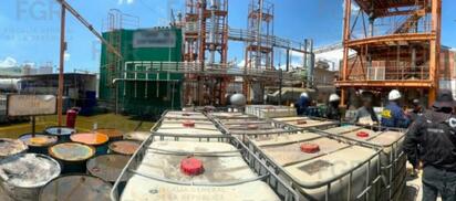 La Fiscalía General de la República aseguró cuatro centros de procesamiento de hidrocarburos en San Luis Potosí, Hidalgo y Morelos tras investigaciones