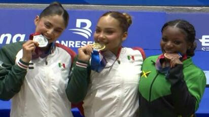 Natalia Escalera y Victoria Mata dan oro y plata a México en gimnasia artística