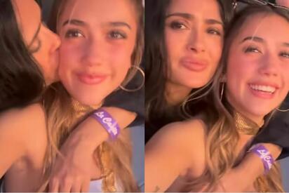 Salma Hayek elogia el estilo y la personalidad de su hija Valentina
