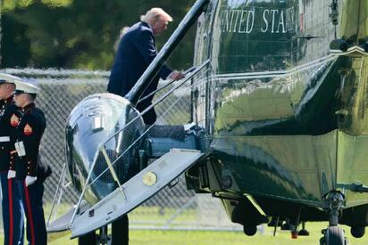 Investigan acercamiento entre helicóptero de Trump y avión comercial en EU