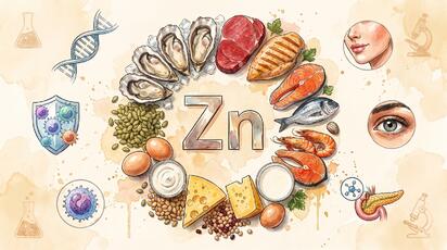 El zinc es un mineral fundamental para el funcionamiento del cuerpo humano y participa en una gran cantidad de procesos biológicos. Su importancia abarca