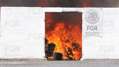 FGR destruye más de 3.4 toneladas de droga asegurada en cinco estados del noreste