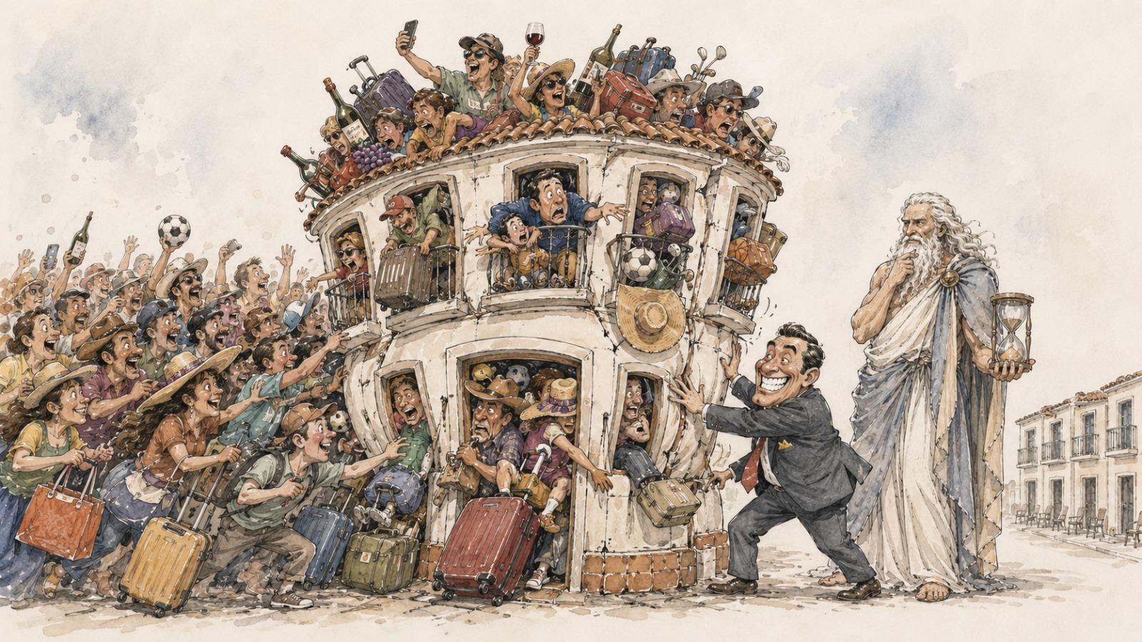 Caricatura editorial... “Temporada llena la hotelería coahuilense”