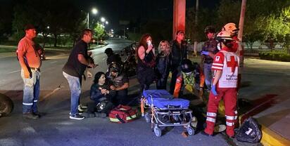 Motociclista termina en el hospital tras derrapar 