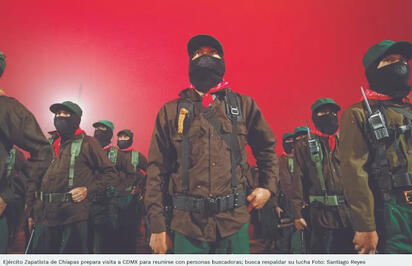 Ejército Zapatista de Chiapas prepara visita a Ciudad de México