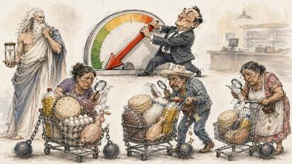 Cronos - Caricatura editorial... “Precios que no aflojan”