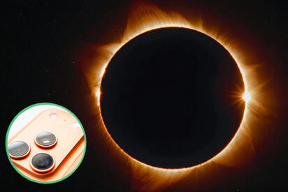Eclipse solar: cómo proteger la cámara del celular al tomar fotos
