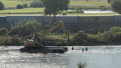 Retoman instalación de boyas flotantes en el río Bravo