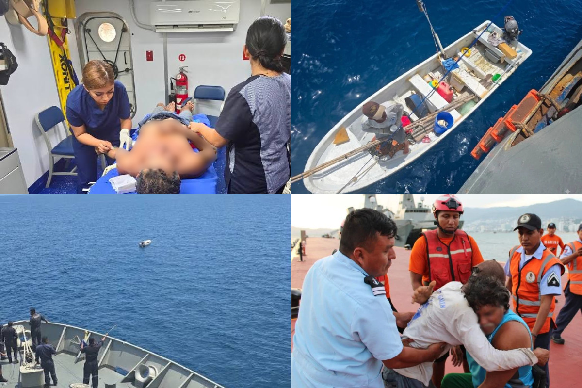 5 días a la deriva: Marina encuentra con vida a pescador en Acapulco