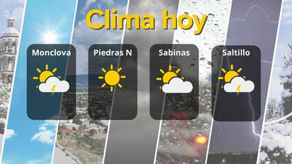 Calor y tormentas: así será el clima en Coahuila este sábado