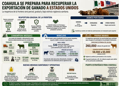 Sonora iniciará el 24 de agosto un proceso gradual con vigilancia reforzada, mientras Coahuila ajusta protocolos sanitarios y prepara productores.  Coahuila