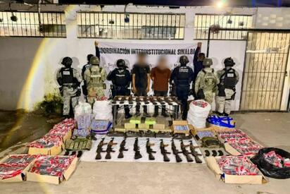Detienen en Mazatlán a dos presuntos integrantes del Cártel de Sinaloa