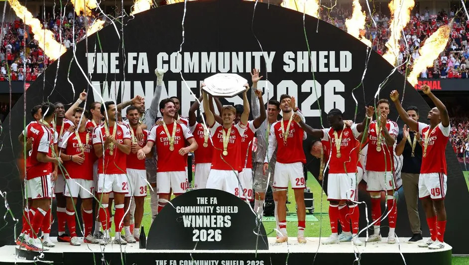 Arsenal golea 3-0 al Manchester City y conquista la Community Shield 2026