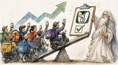 Cronos - Caricatura editorial... Más apps, más asegurados