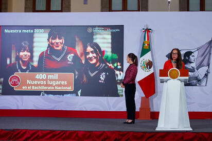 Gobierno ampliará a 400 mil los espacios para bachillerato
