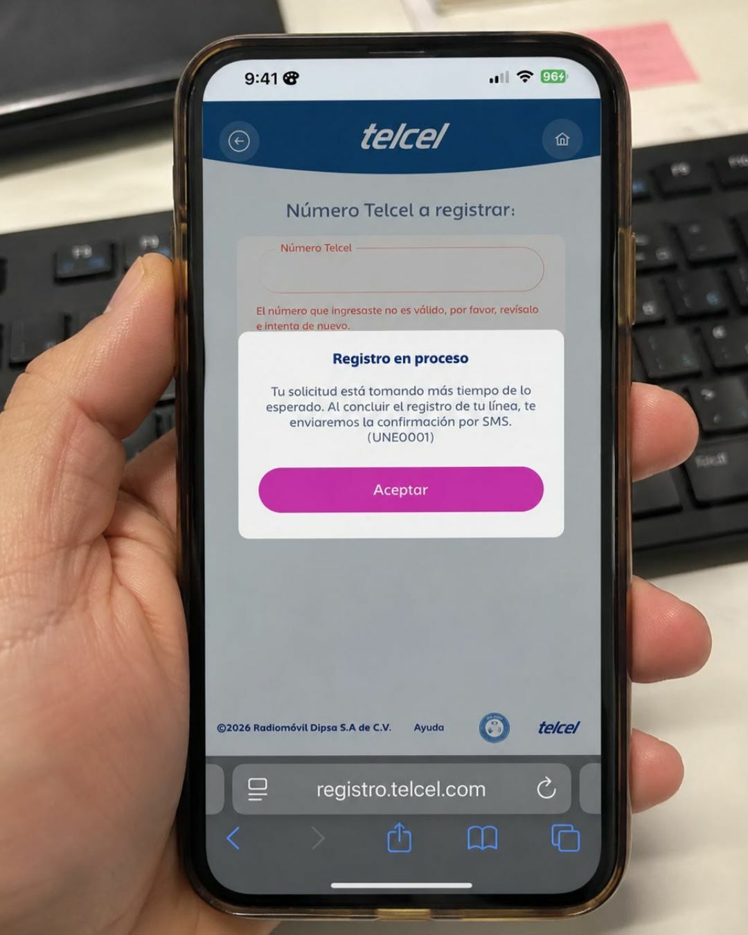 registro de líneas