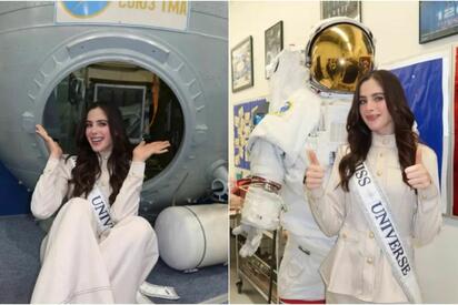 virales Fátima Bosch lleva la corona de Miss Universo hasta la NASA