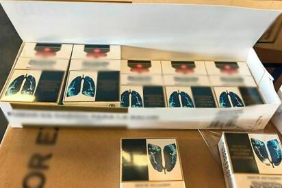 Autoridades aseguraron 52.5 millones de cigarros apócrifos provenientes de Vietnam durante una operación de transbordo en la aduana de Lázaro