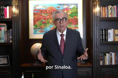 Rubén Rocha Moya da su primer mensaje tras retomar el gobierno de Sinaloa