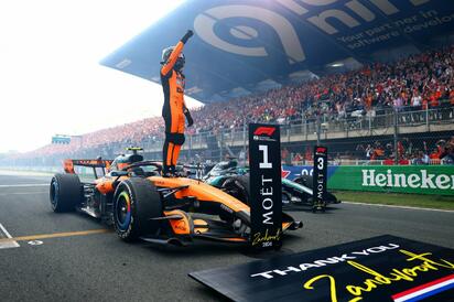 Lando Norris gana el GP de Países Bajos; Checo Pérez termina 15º
