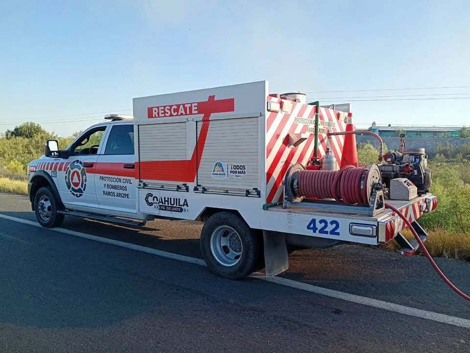 Accidente vial: El vehículo salió del camino, volcó y terminó envuelto en llamas a la altura del ejido El Higo.