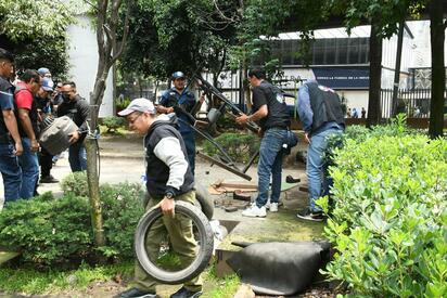 Benito Juárez retira gimnasio al aire libre en San Pedro de Los Pinos