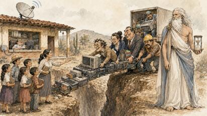 Cronos - Caricatura editorial... “La tecnología llega al campo”
