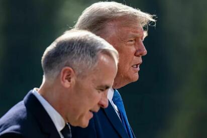 Donald Trump anunció nuevos aranceles para productos canadienses del sector automotor y acero, que llegarán al 50% en 2027.  El presidente de Estados Unidos,