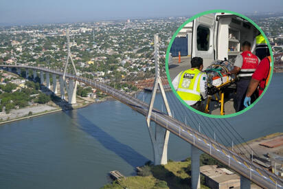 Joven sobrevive a caída desde puente Tampico y nada hasta la orilla