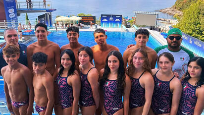 México gana plata en clavados mixtos del Mundial Juvenil de Clavados