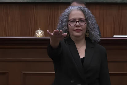 Graciela Domínguez toma protesta como gobernadora interina de Sinaloa
