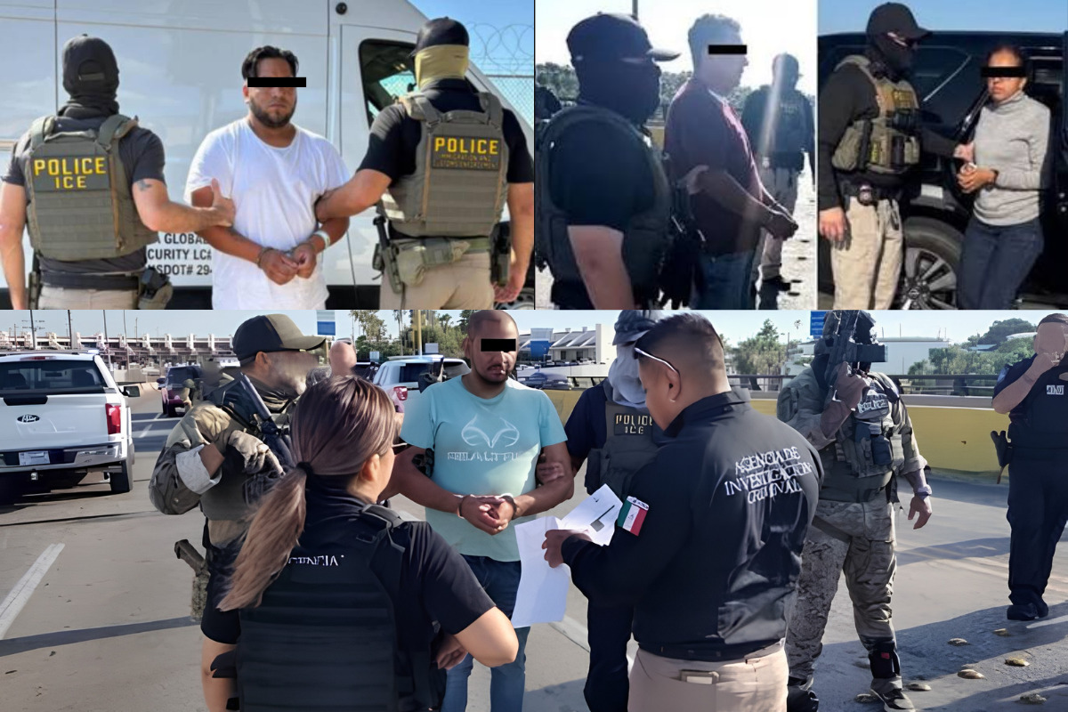 Caen 10 fugitivos buscados en México tras ser entregados por EU