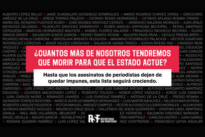 Más de 40 medios reclaman justicia por periodistas asesinados en México