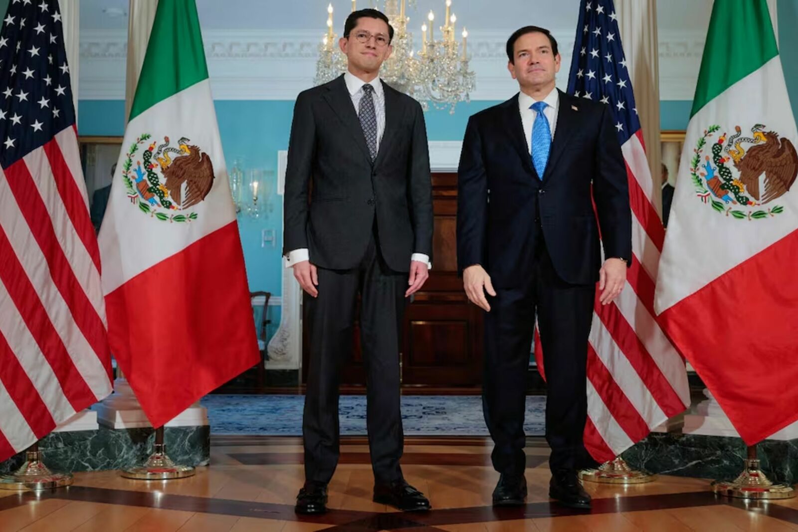Marco Rubio se reúne con canciller de México en Washington por diálogo comercial