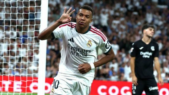 Real Madrid vence 4-1 a Real Sociedad con hat-trick de Kylian Mbappé