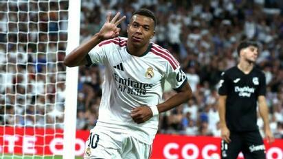 Real Madrid vence 4-1 a Real Sociedad con hat-trick de Kylian Mbappé