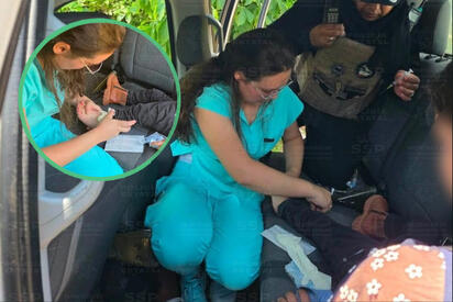 Policías salvan a bebé de un año picado por un alacrán en Durango 