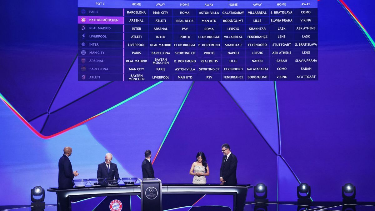 Champions League define rivales y calendario de la fase de liga
