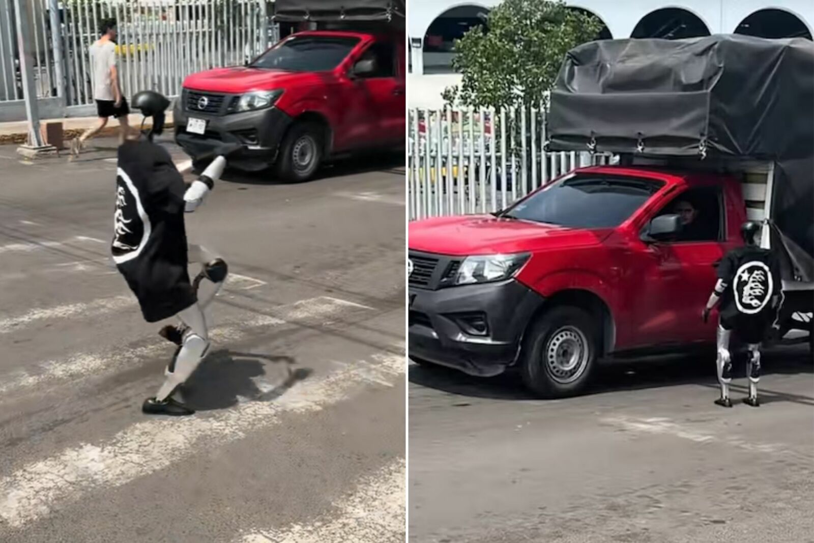 ¿Un robot pidiendo limosna? Así fue captado bailando entre los autos en Zapopan