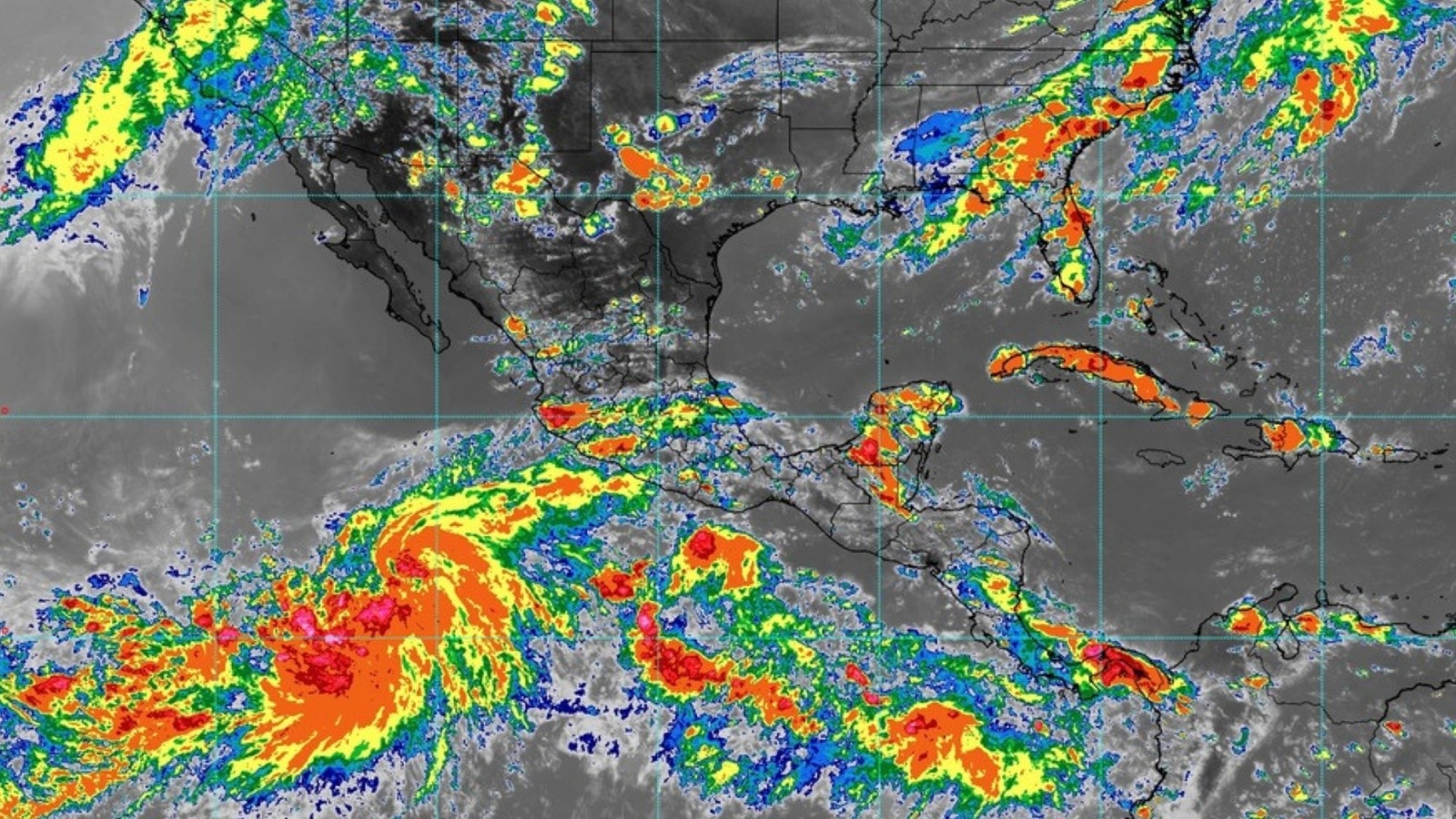 Se forman las tormentas tropicales Dolly, Karina y Lowell en el Atlántico y Pacífico