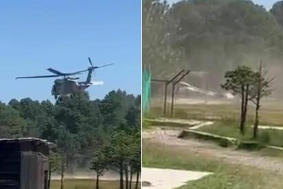 Un helicóptero Black Hawk de la Fuerza Aérea Mexicana se accidentó durante maniobras en Durango; siete militares resultaron lesionados tras