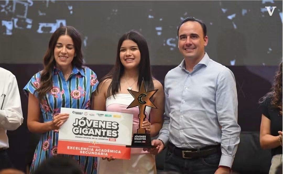 Orgullo de Nueva Rosita: Bárbara gana Premio Estatal de la Juventud 2026