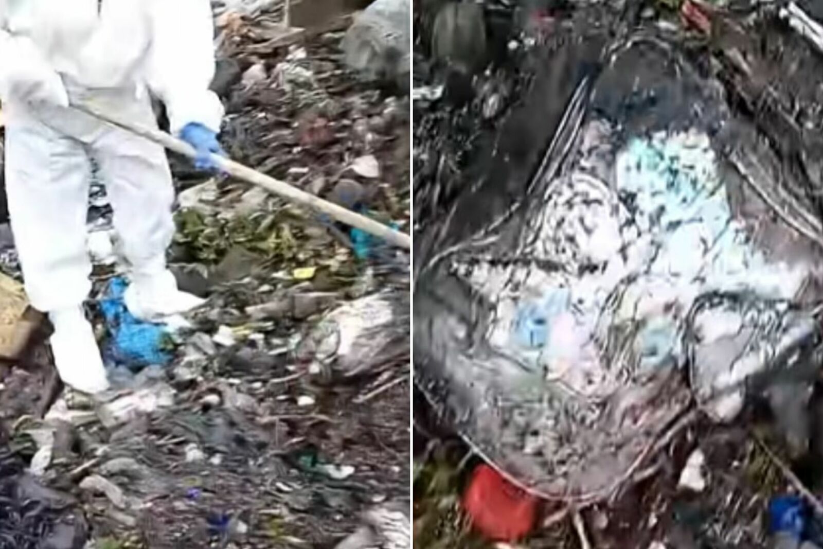 Madres buscadoras hallan muerta a joven que aún llevaba puesta su mochila en canal del Edomex