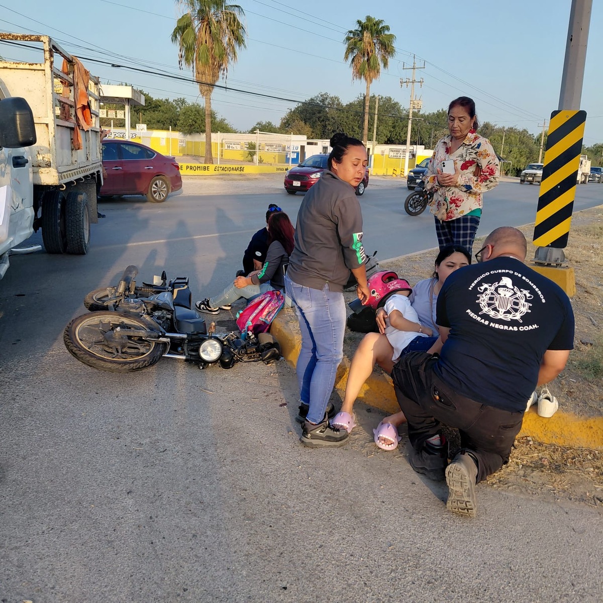 Choque en la 24 de Agosto deja tres personas lesionadas
