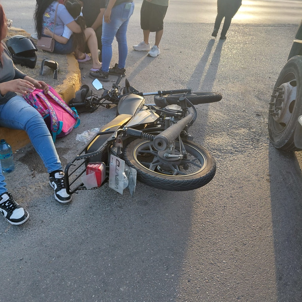 Accidente: El segundo vehículo era conducido por Karina Michelle Méndez Contreras, de 26 años, quien viajaba acompañada por dos menores.