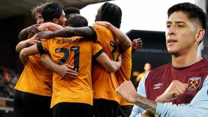 West Ham golea 4-2 a Wolves; Jiménez titular y sin gol