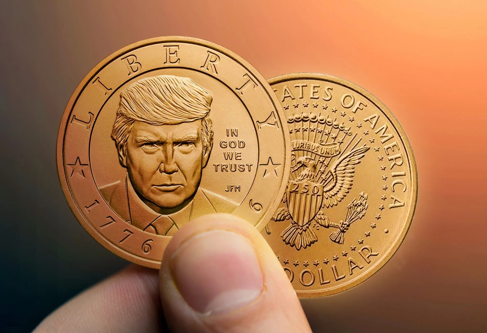 Moneda de un dólar con el rostro de Donald Trump saldrá a la venta en Estados Unidos