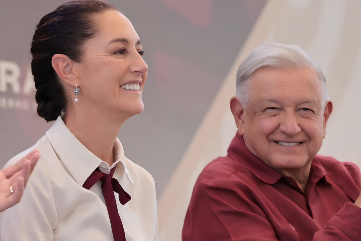 Sheinbaum califica de machista idea de AMLO detrás de ella