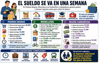 El dinero no alcanza: familias ajustan gastos y trabajan más