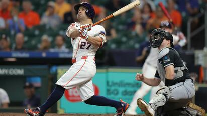 Astros vencen 6-2 a Medias Blancas y se afianzan en la cima del Oeste